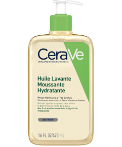 CeraVe Huile Lavante Moussante Hydratante Peau Très Sèche à Atopique | 473ml