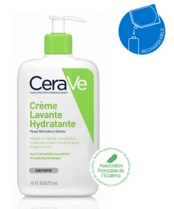 CeraVe Crème Lavante Hydratante Peau Normale à Sèche | 236ml